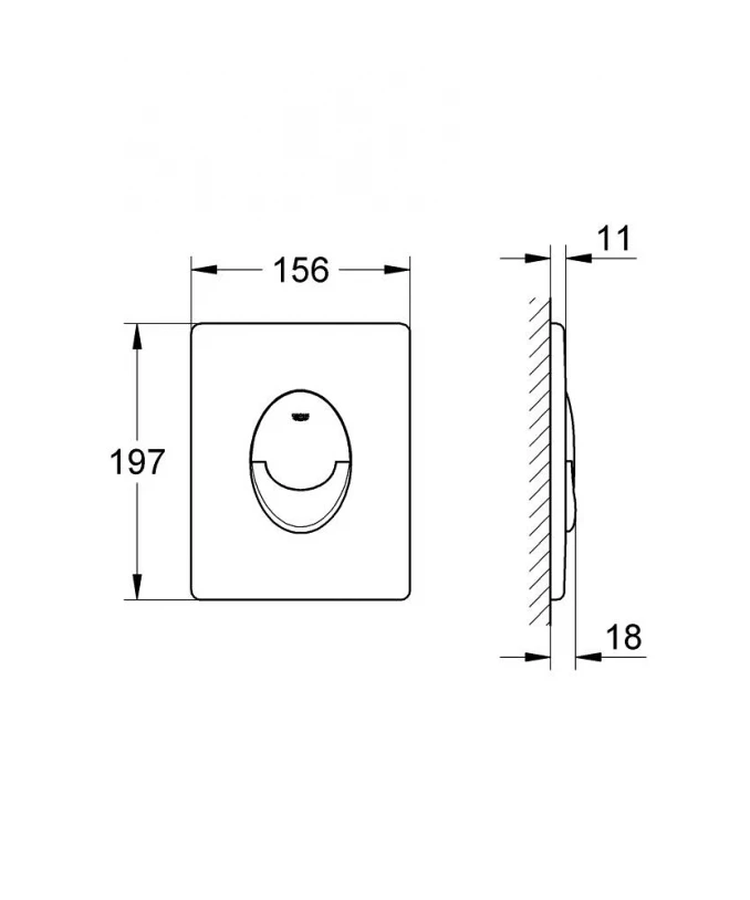 Taster GROHE SCATE AIR chrome