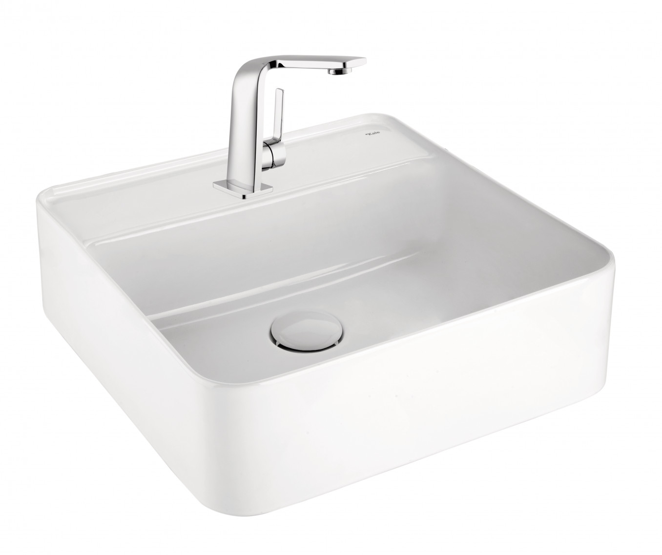 Lavabo KALE SMARTEDGE 450x450 sa keramičkim podsklopom sifona