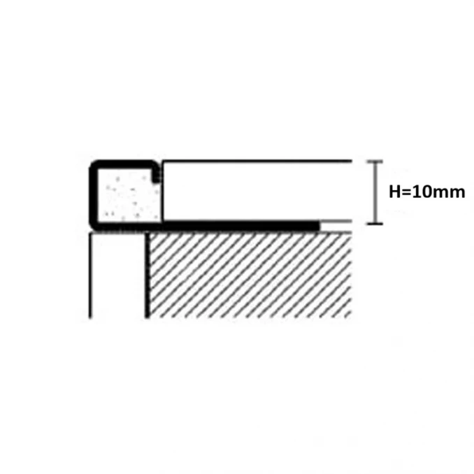 Profil PROFILPAS Q PROANGLE ANTHRACITE GREY COATED ALUMINIUM ZQVN/10 270cm