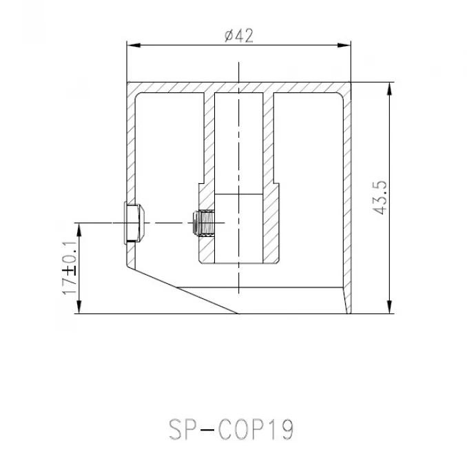 Ručica za COPEN NOOK za C-01-105 mat crna