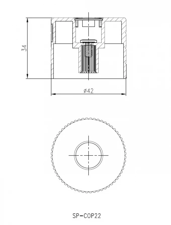 Ručica prebacivača COPEN NOOK za C-01-105 mat crna