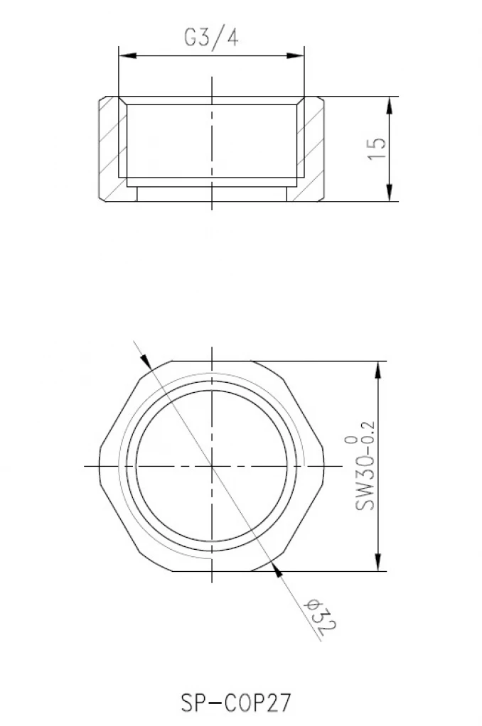 Holender COPEN NOOK brušeno zlato N077