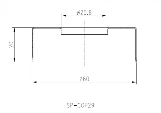 Rozetna COPEN NOOK mat crna