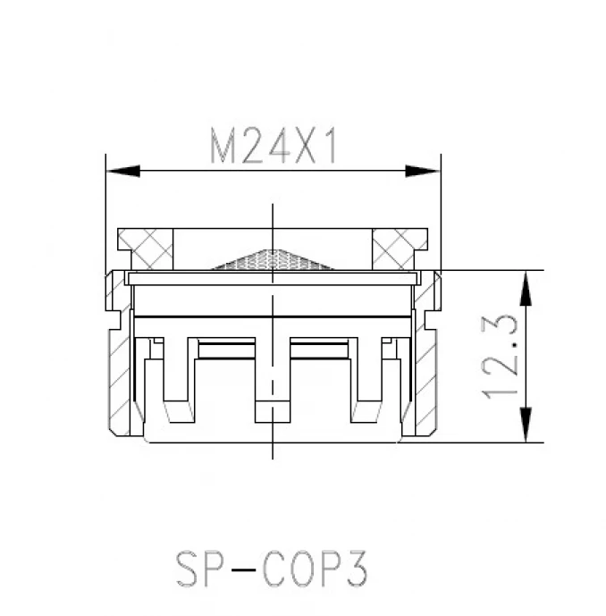 Perlator COPEN NOOK Neoperl za lavabo hrom