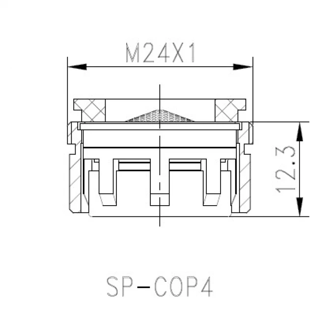 Perlator COPEN NOOK Neoperl za lavabo mat crni
