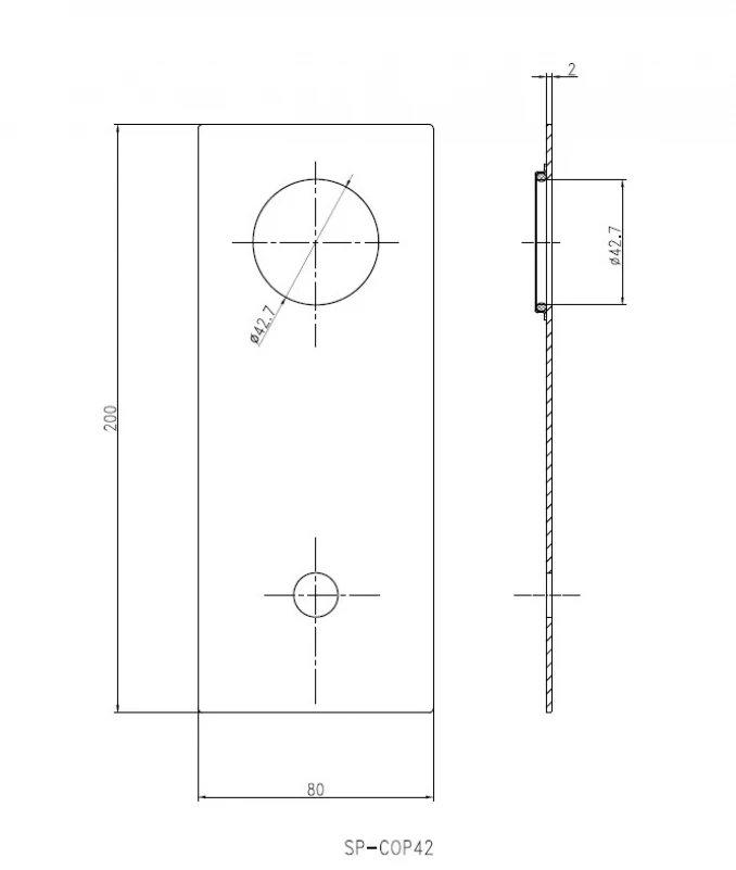 Maska ugradne baterije za lavabo COPEN NOOK hrom