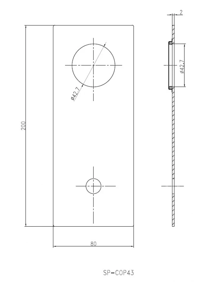 Maska ugradne baterije za lavabo COPEN NOOK mat crna