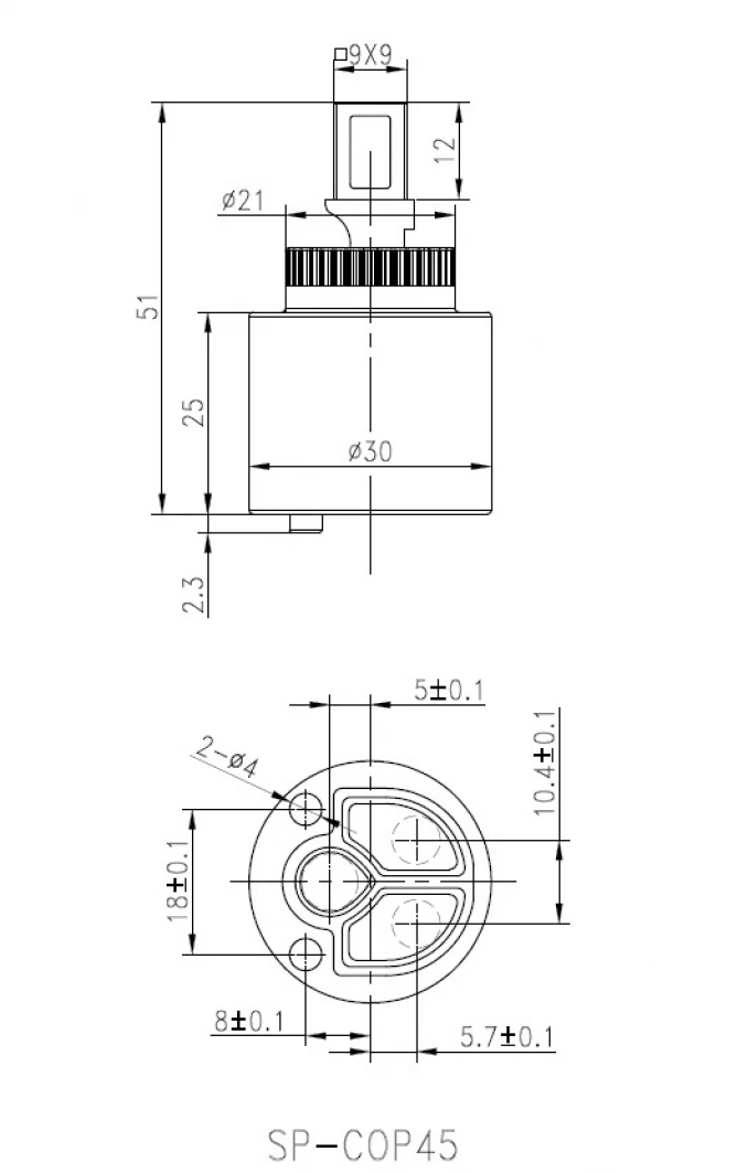 Mešač COPEN NOOK 30mm W30D za C-01-109