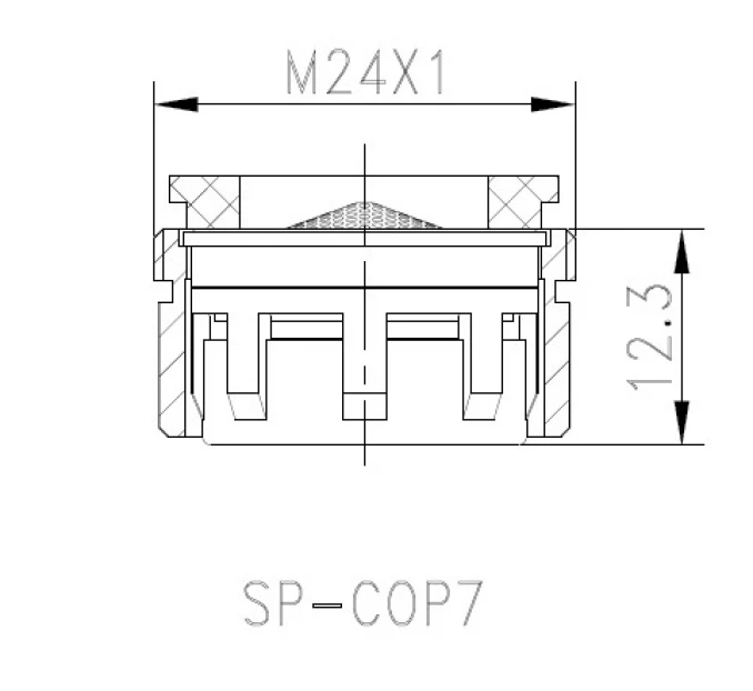 Perlator COPEN NOOK Neoperl za lavabo gunmetal