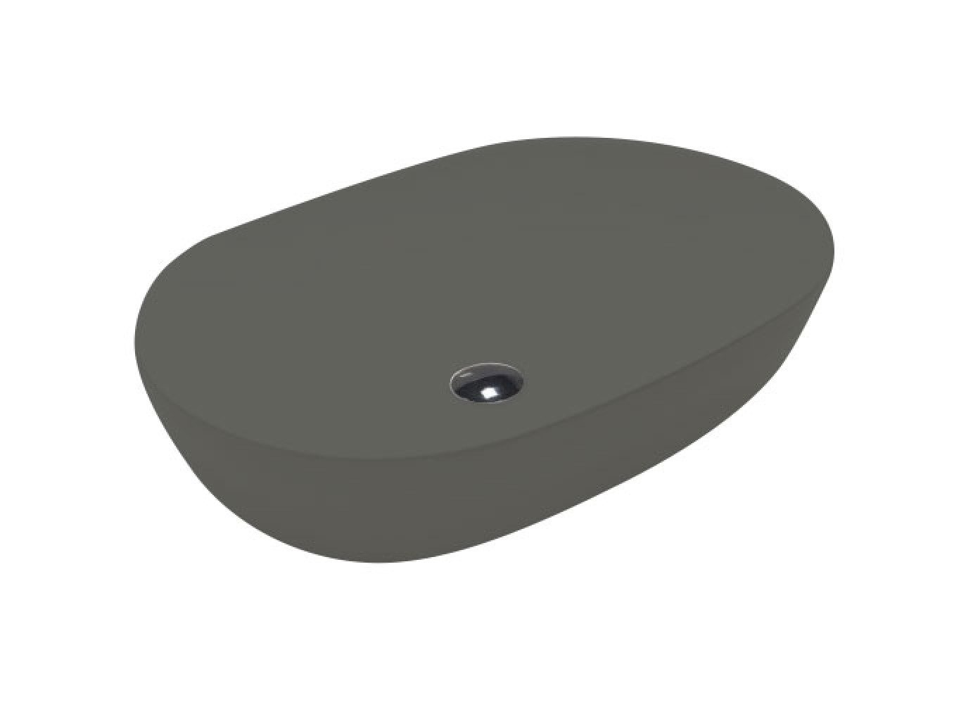 Lavabo nadgradni HATRIA HAPPYHOUR SLIM 21:00 750x380x150 ash matt