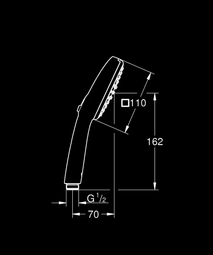 Tuš ručica GROHE TEMPESTA CUBE 110 2f