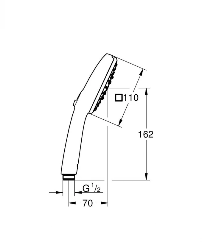 Tuš ručica GROHE TEMPESTA CUBE 110 3f