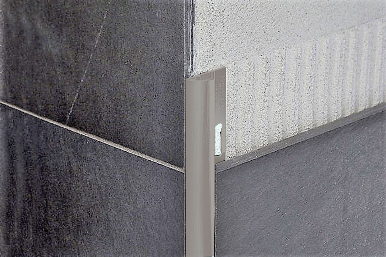 Profil PROFILPAS PROTRIM spoljni ugao 10mm stone gr. ral7035  PVC 270cm