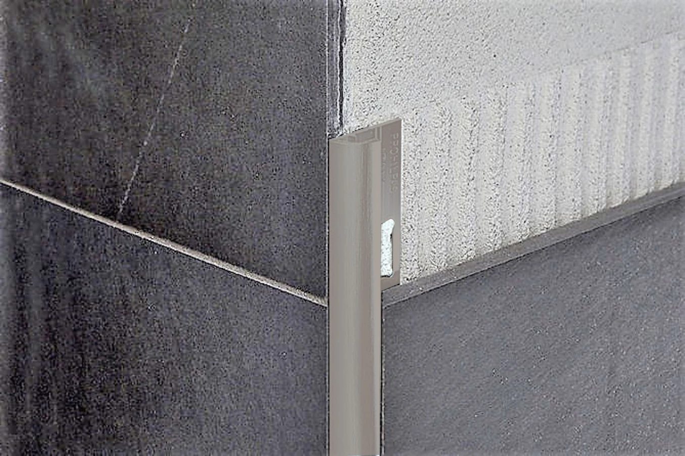 Profil PROFILPAS PROTRIM spoljni ugao 10mm stone gr. ral7035  PVC 270cm