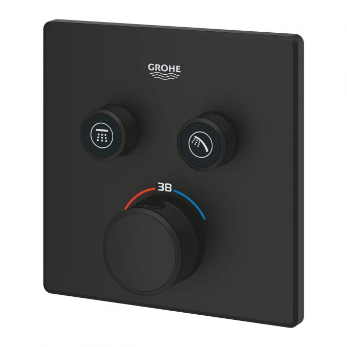 Termostat maska GROHE GROTHERM SMARTCONTROL 2F četvrtasta phantom black