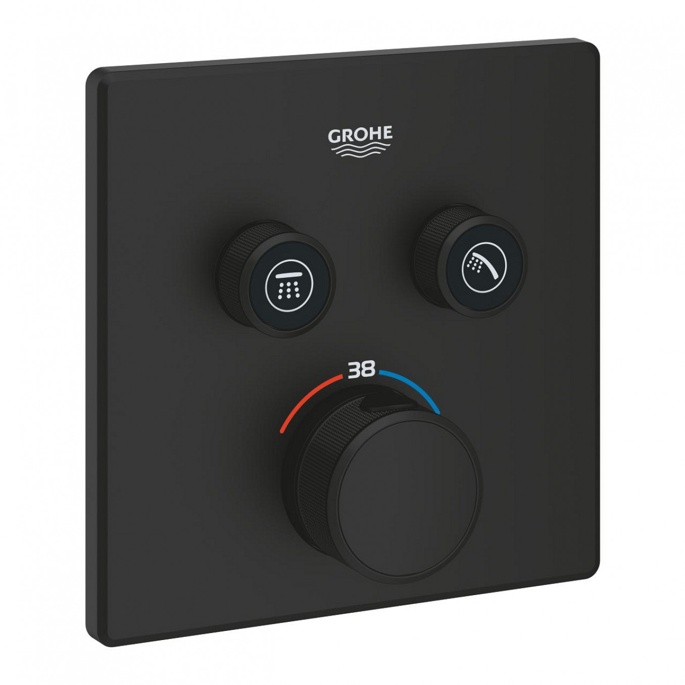 Termostat maska GROHE GROTHERM SMARTCONTROL 2F četvrtasta phantom black