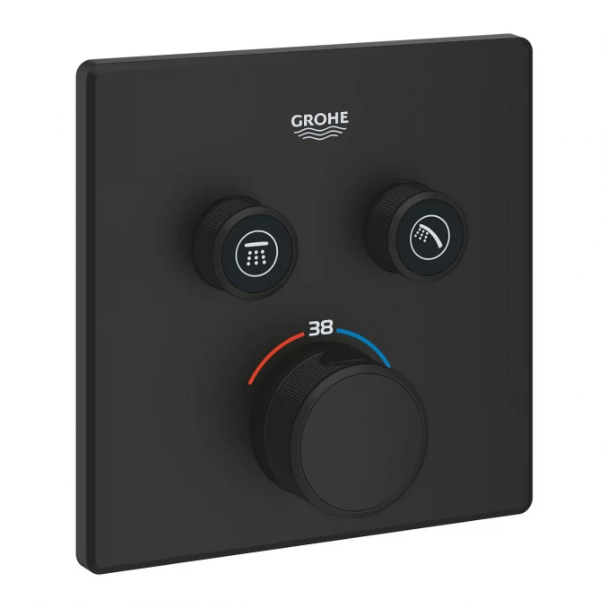 Termostat maska GROHE GROTHERM SMARTCONTROL 2F četvrtasta phantom black