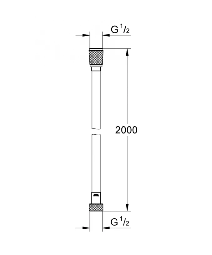 Tuš crevo GROHE SILVERFLEX 2000mm chrome