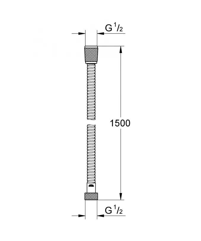 Tuš crevo GROHE RELEXAFLEX METAL 1500mm