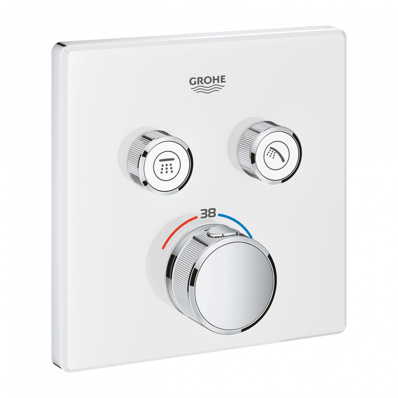 Termostat maska GROHE GROTHERM SMARTCONTROL 2F četvrtasta moon white