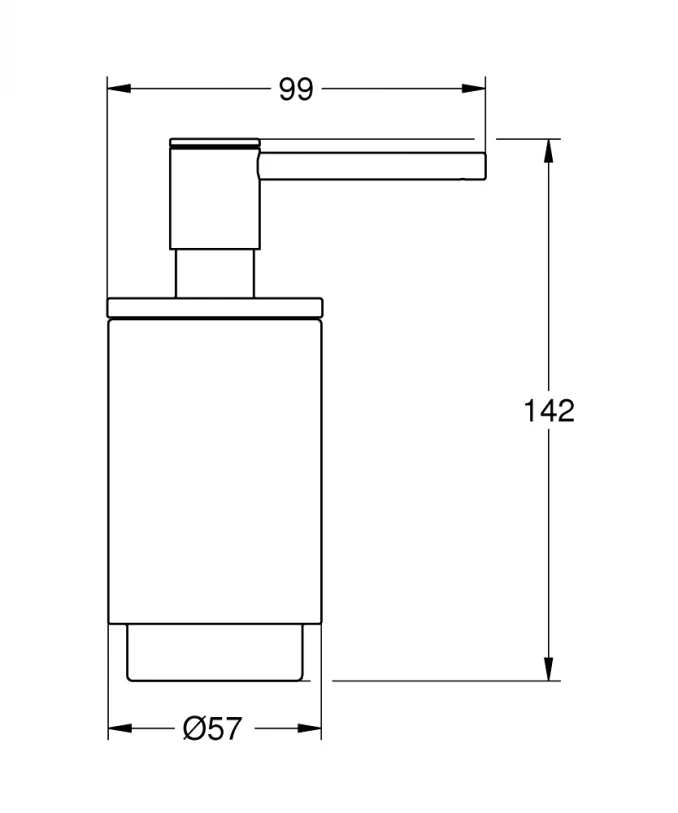 Dozer sapuna GROHE SELECTION hard graphite