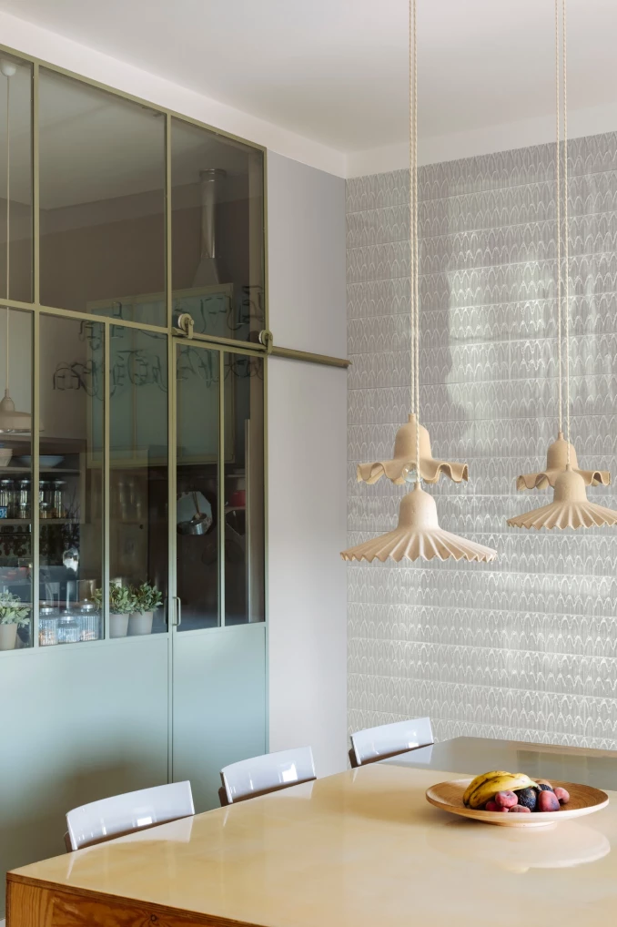 SOL struttura foglia bianco glossy 15x15 D11 07