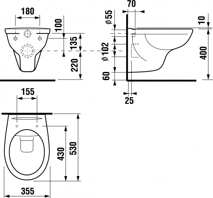 Ugradni vodokotlić GROHE SL 3u1 sa JIKA PRO šoljom i VISAM KLASIK wc daskom