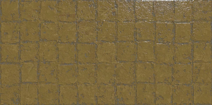 ABSTRA ocre blocks shiny 49.75x99.55 rett