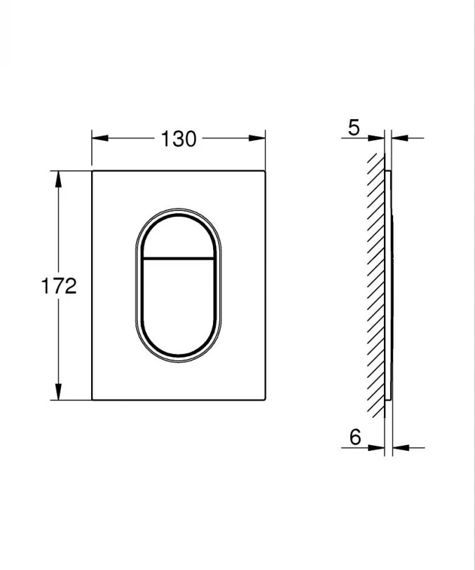 Taster GROHE ARENA COSMOPOLITAN S brushed hard graphite