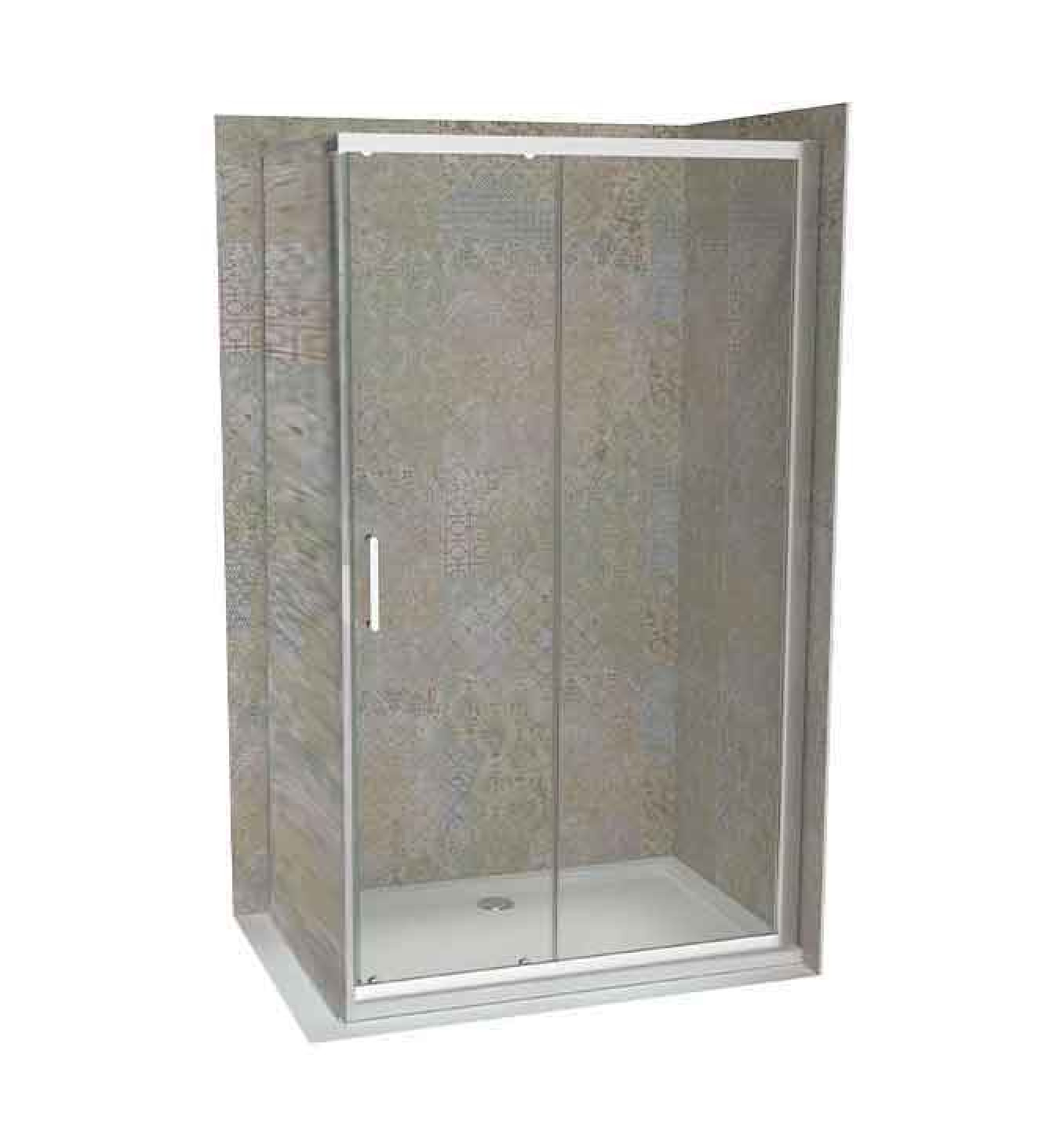 Stakleni paravan COPEN ATLAS PRO 1600x1950 hrom. staklo 6mm providno