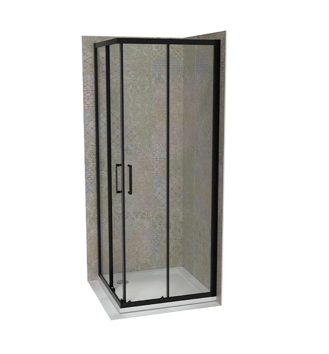 Tuš kabina COPEN ATLAS PRO 800x800x1950 mat crna. staklo 6mm providno