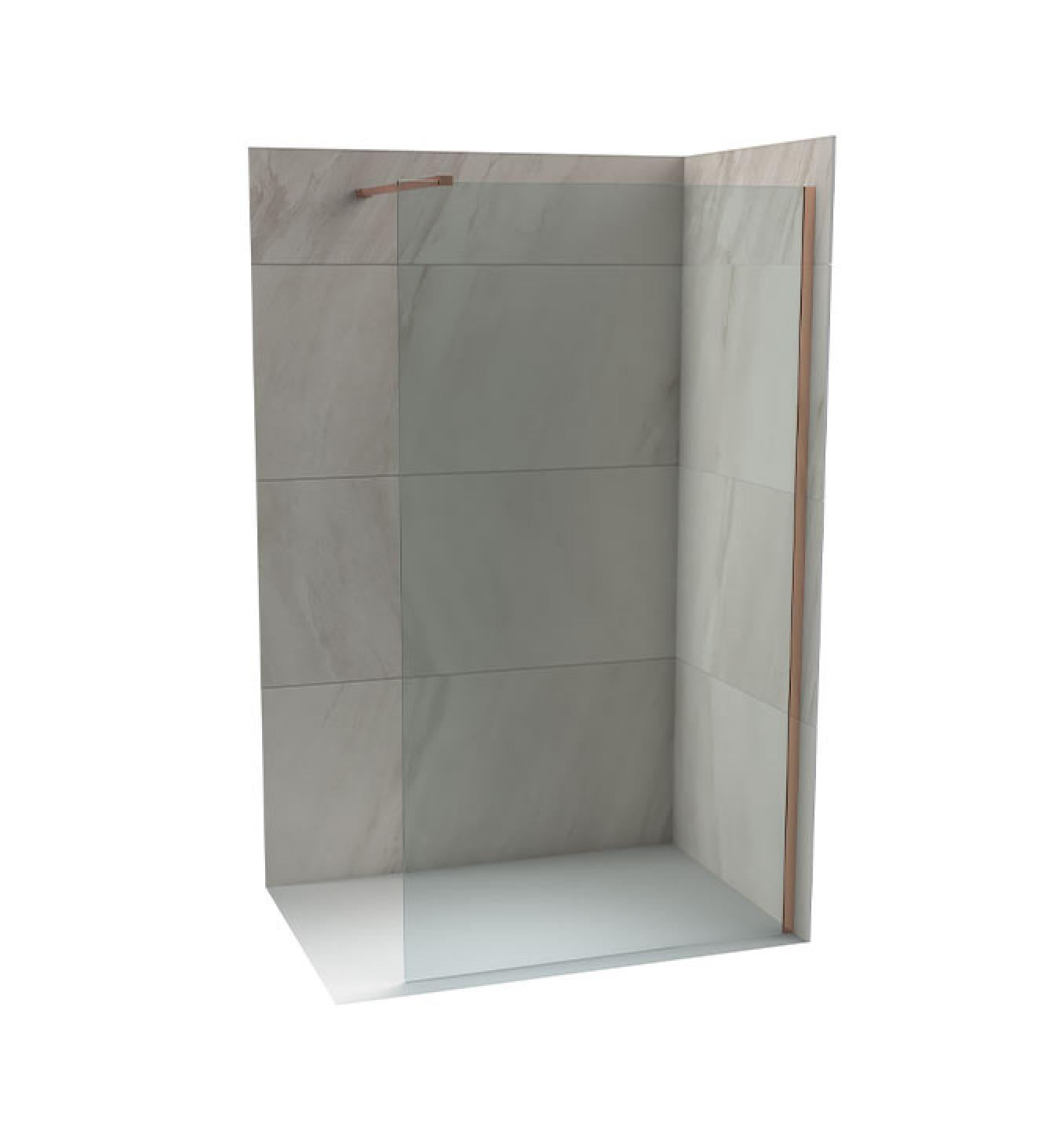 Walk-in COPEN MONTE 1200x2000 8mm staklo. rose gold