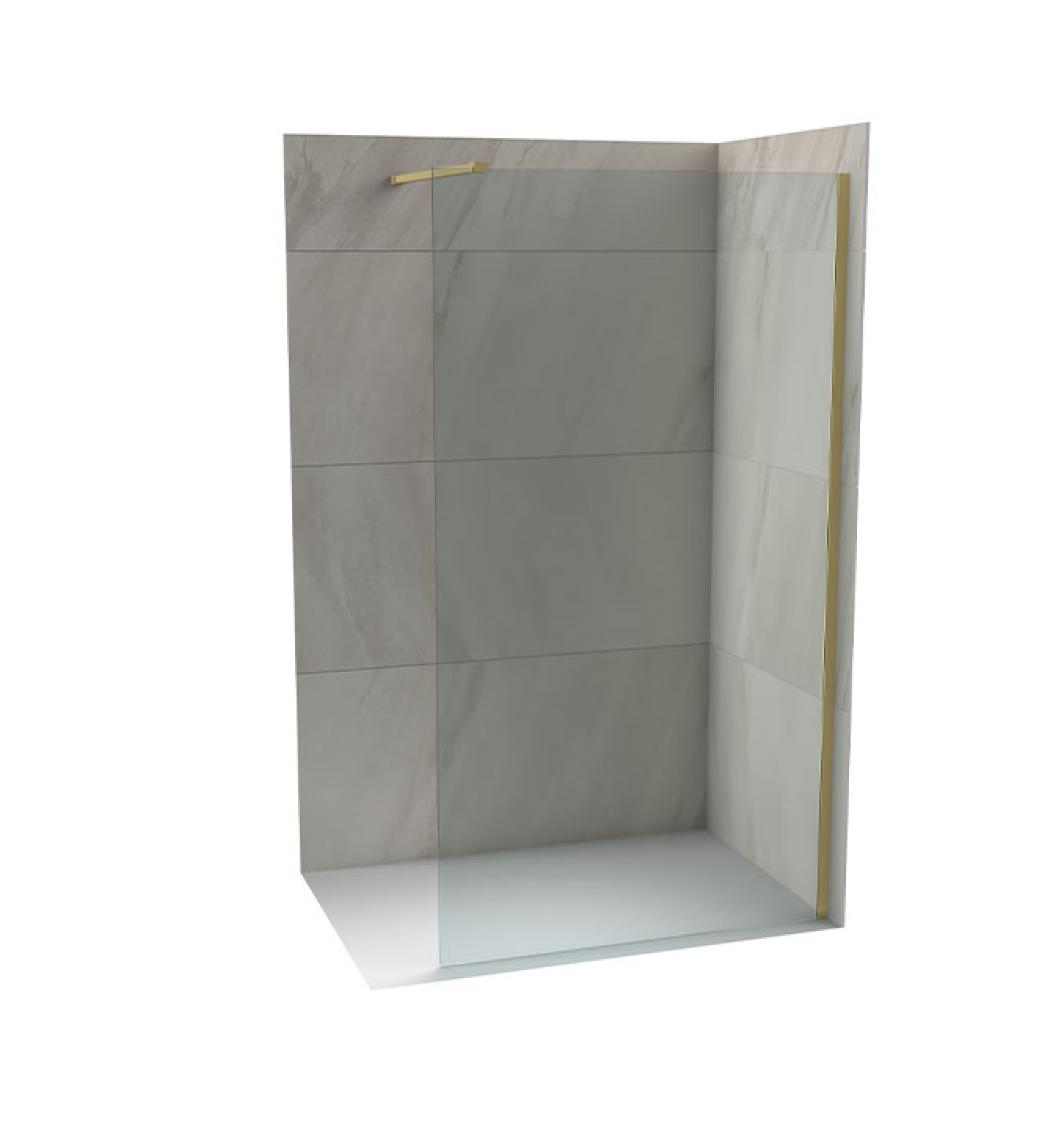 Walk-in COPEN MONTE 800x2000 8mm staklo. brušeno zlato