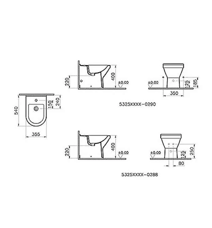 Bide VITRA S50 BTW