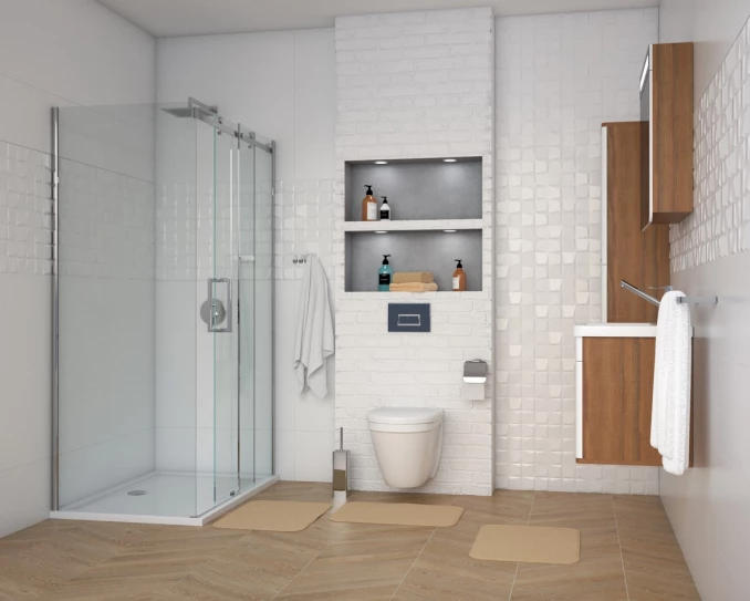 Tuš kabina COPEN NEPTUN 1200x800 staklo 8mm providno reverzibilna