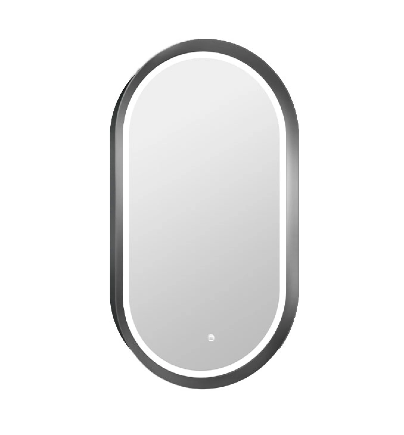 Ogledalo COPEN 500x900 sa alu ramom 56.5mm LED gunmetal