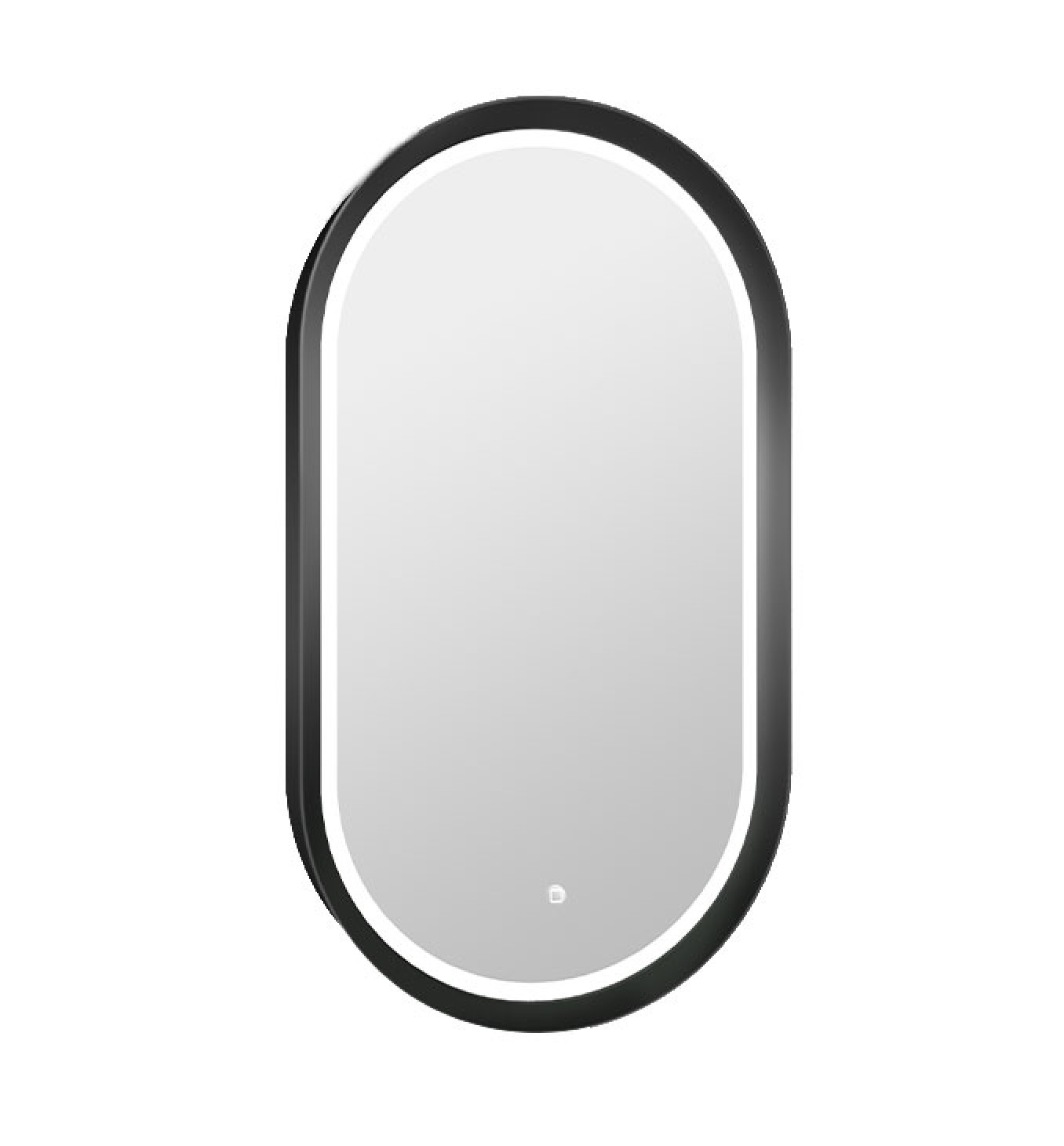 Ogledalo COPEN 500x900 sa alu ramom 56.5mm LED mat crno