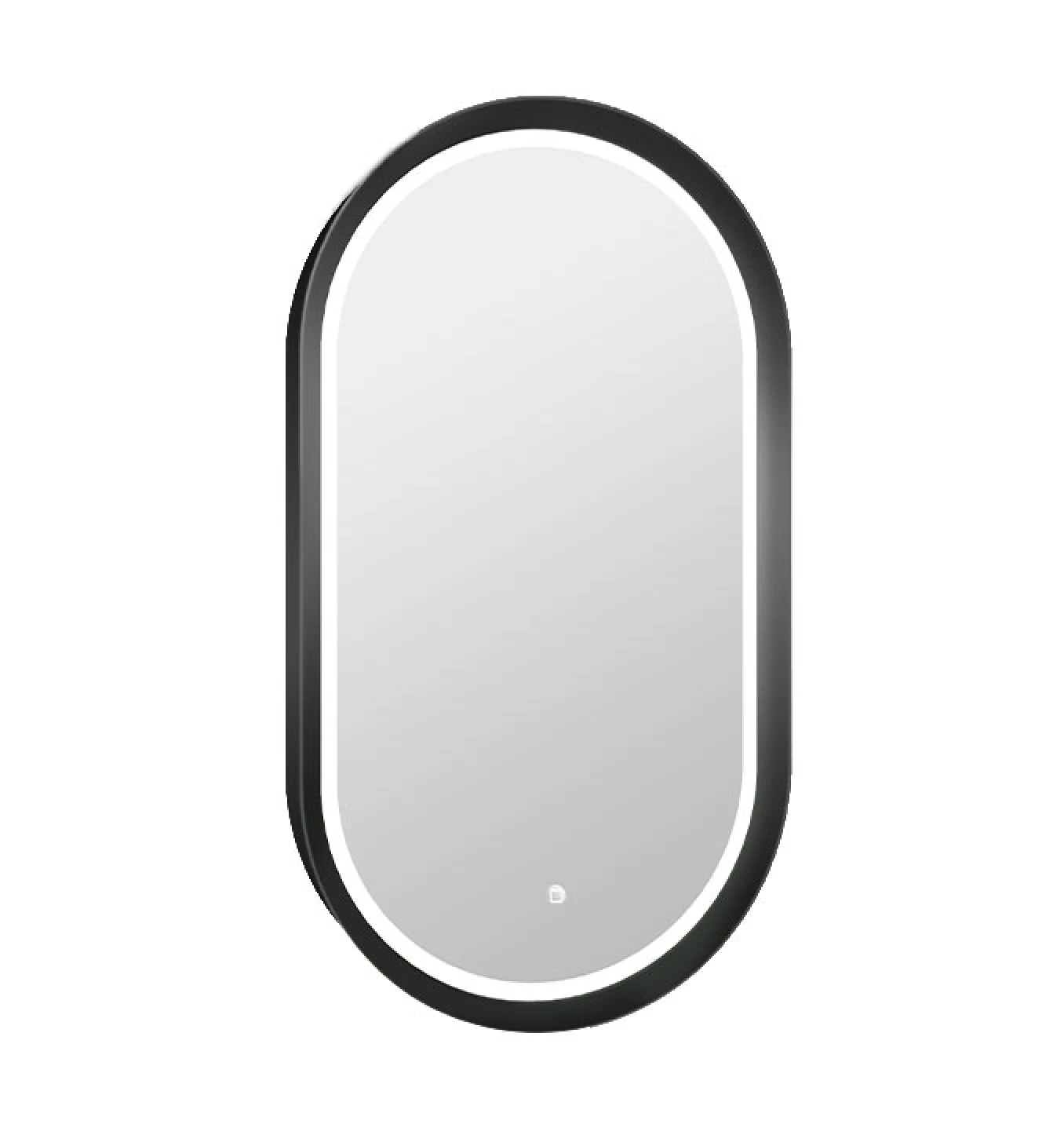 Ogledalo COPEN 500x900 sa alu ramom 56.5mm LED mat crno