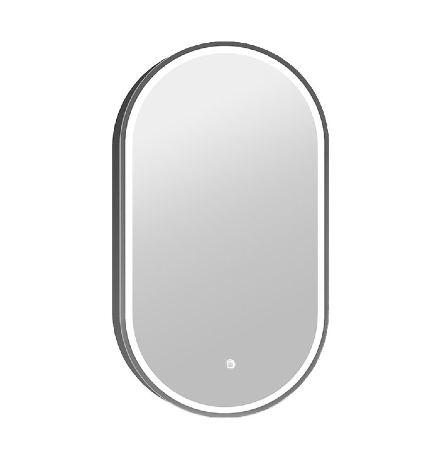 Ogledalo COPEN 500x900 sa alu ramom 40.6mm LED gunmetal