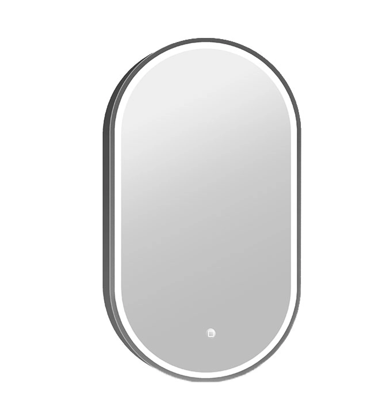 Ogledalo COPEN 500x900 sa alu ramom 40.6mm LED gunmetal
