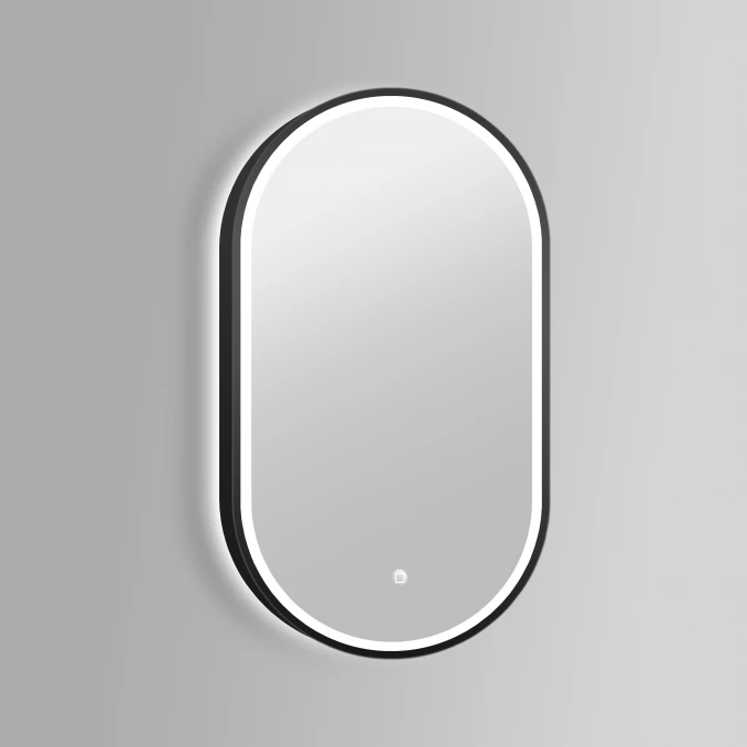 Ogledalo COPEN 500x900 sa alu ramom 40.6mm LED mat crno