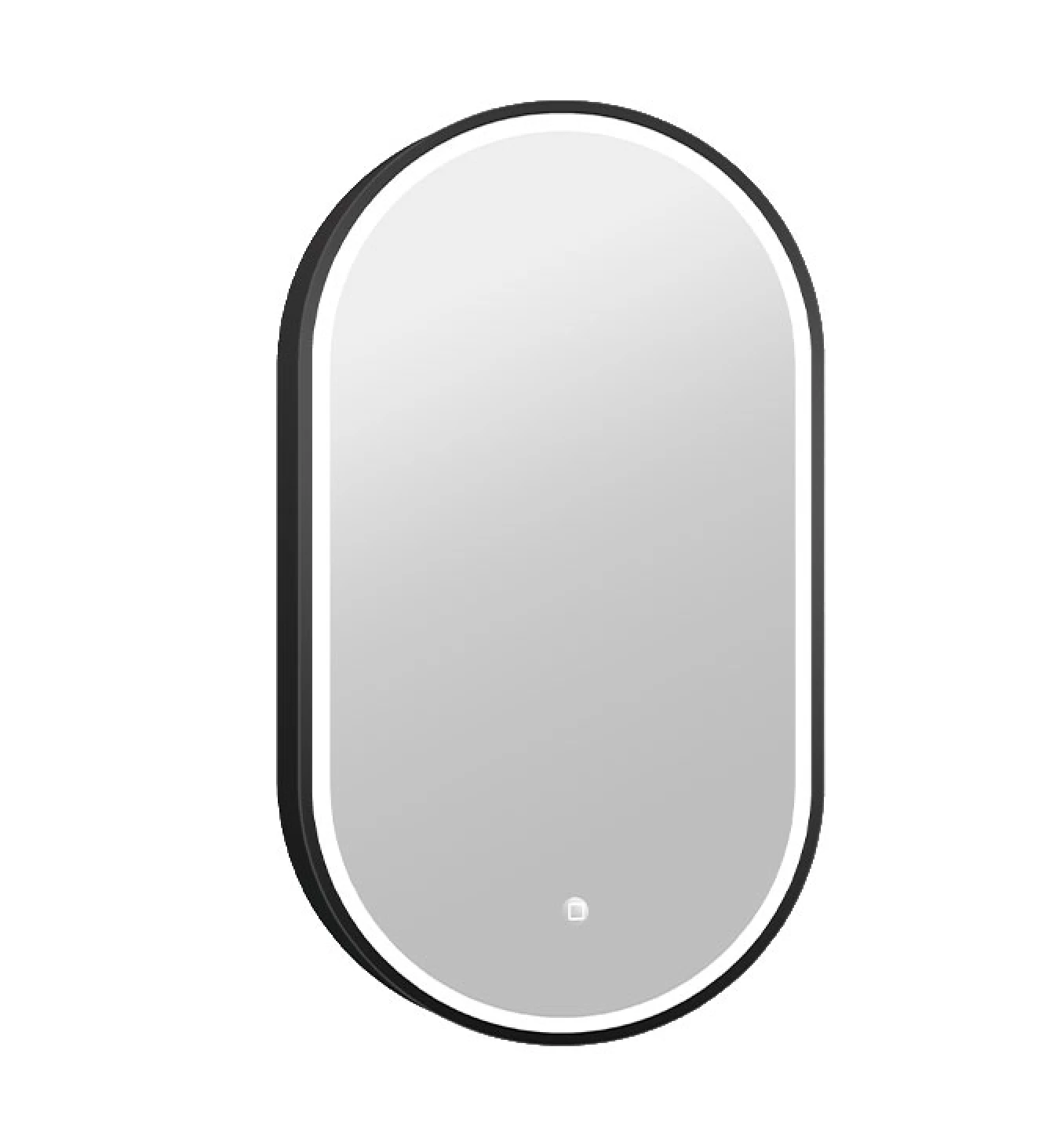 Ogledalo COPEN 500x900 sa alu ramom 40.6mm LED mat crno