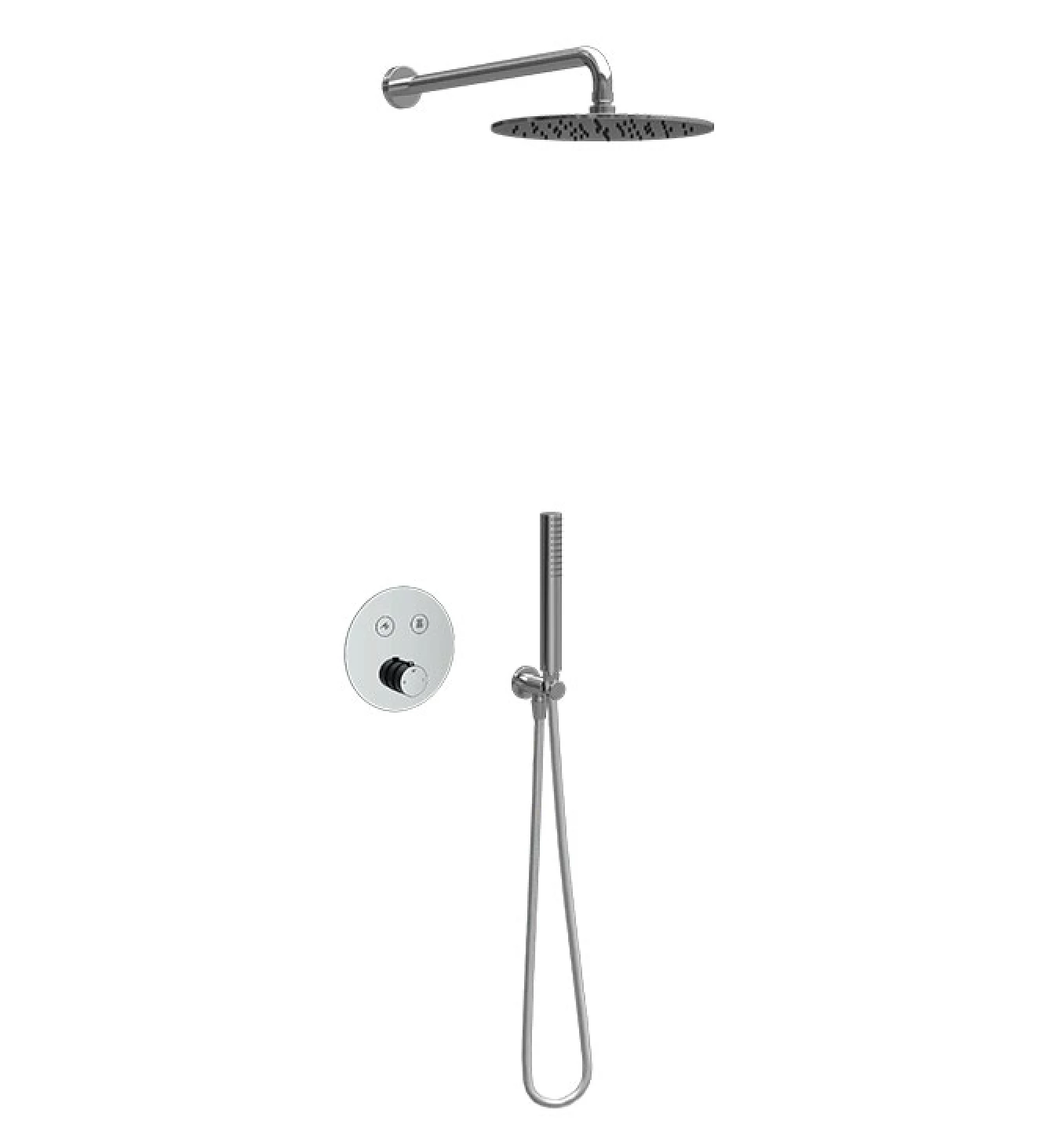 Termostatski set COPEN round hrom 1