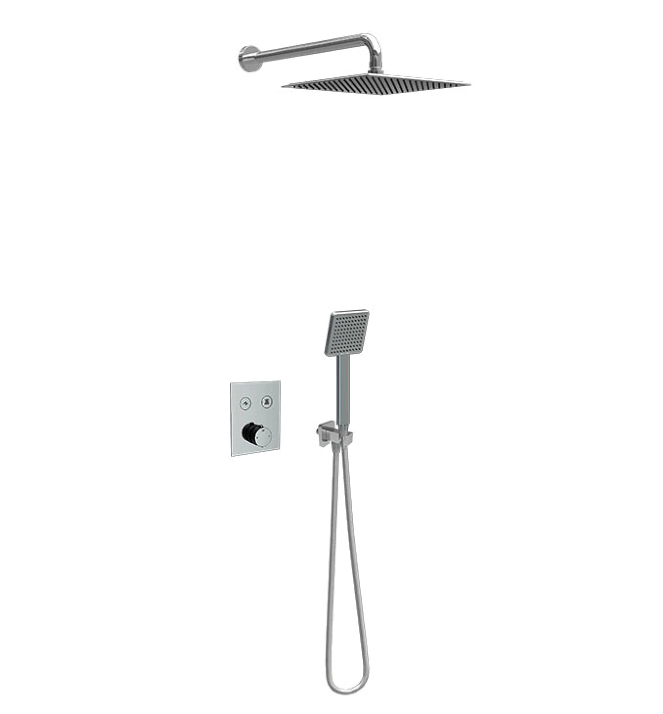 Termostatski set COPEN square hrom 1
