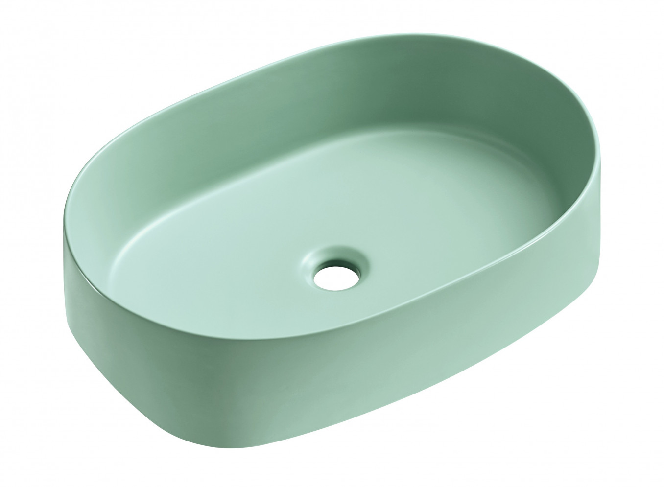 Lavabo COPEN nadgradni 560x390x140 matt green