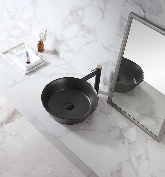 Lavabo COPEN nadgradni 430x430x130 matt black