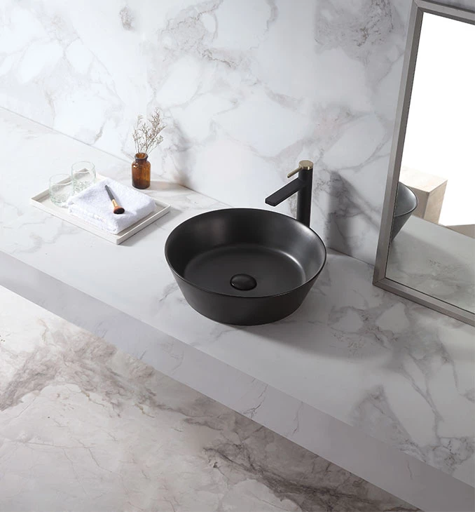 Lavabo COPEN nadgradni 430x430x130 matt black