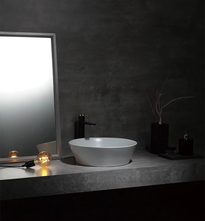 Lavabo COPEN nadgradni 430x430x130 matt gray