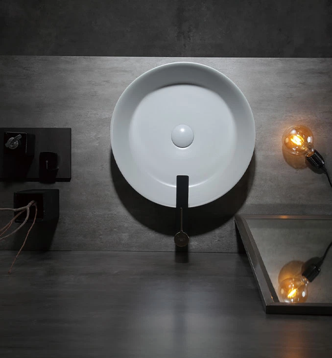 Lavabo COPEN nadgradni 430x430x130 matt gray