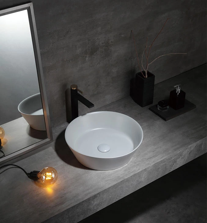 Lavabo COPEN nadgradni 430x430x130 matt gray